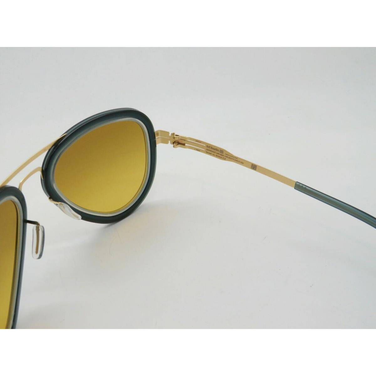 ic! berlin sunglasses Rinaldo - Frame: Matte Gold/Rocket Fuel, Lens: Yellow Dust Mirrored 3