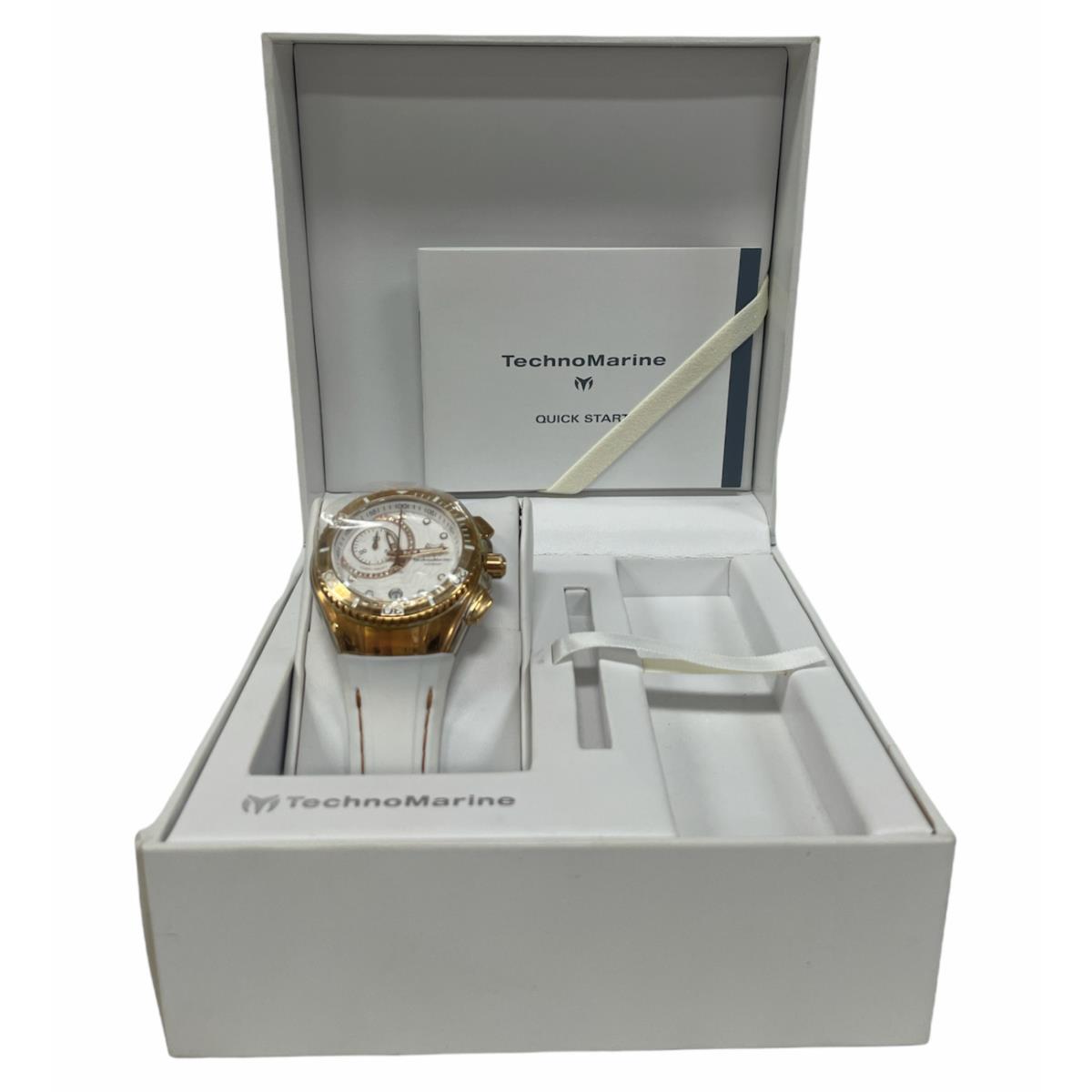 Technomarine Cruise Model 114042 Rose Gold W/ White Band