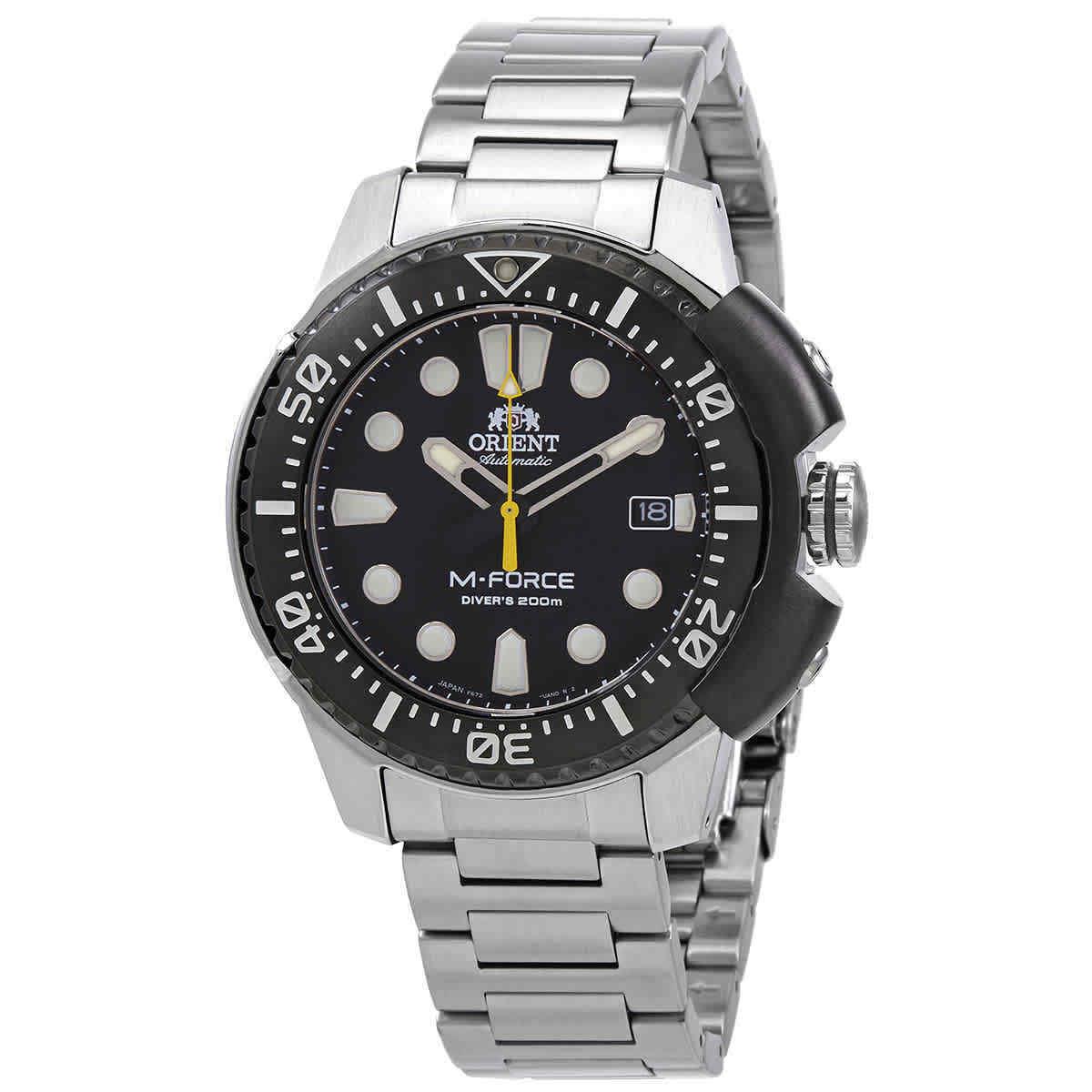 Orient M-force Automatic Black Dial Men`s Watch RA-AC0L01B00B