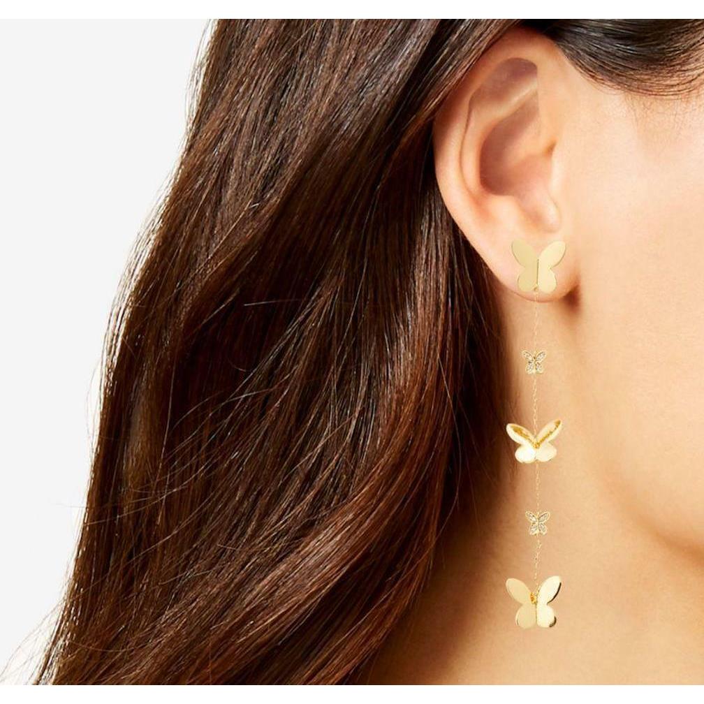 kate spade in a flutter linear earrings