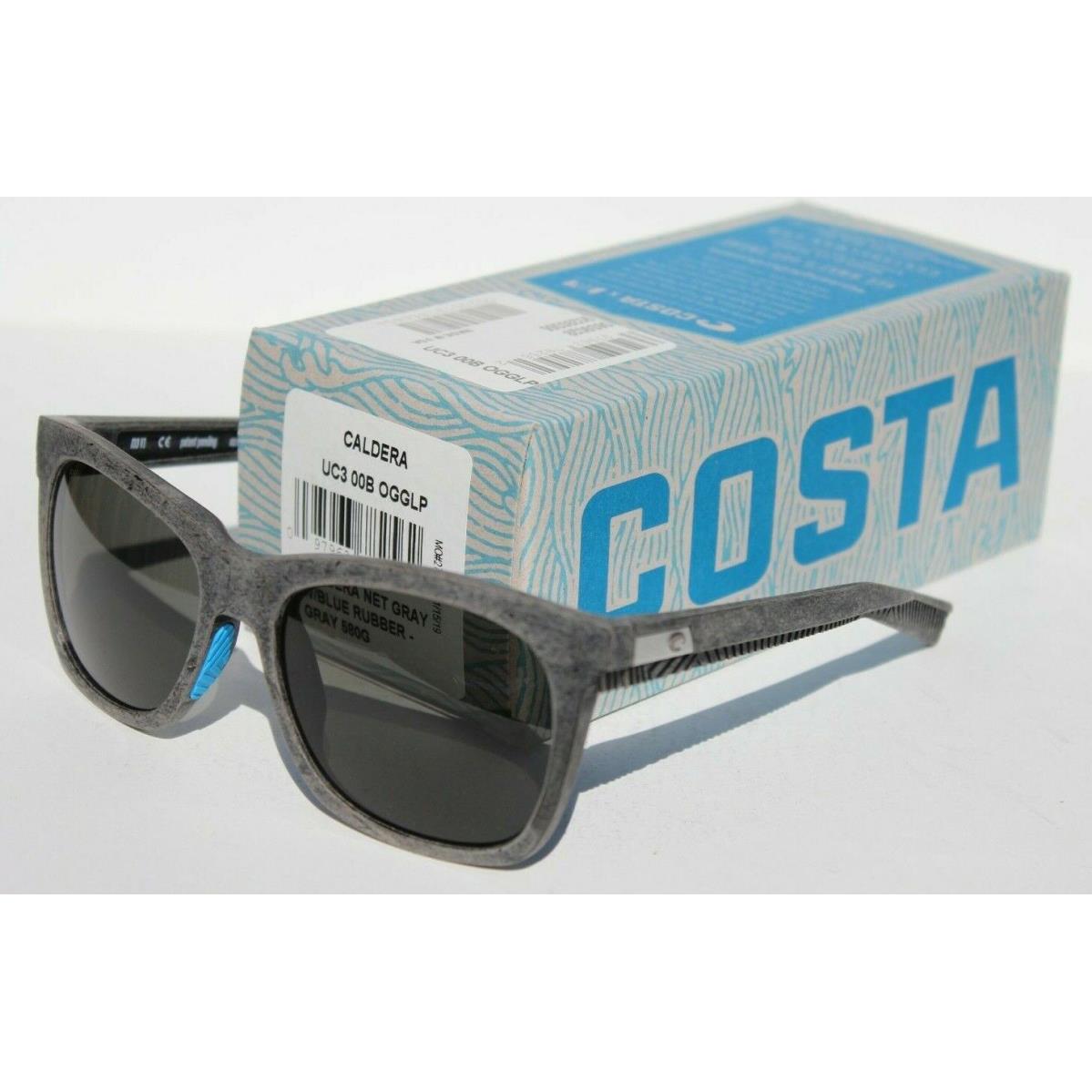 Costa Del Mar Caldera 580 Polarized Sunglasses Net Gray Black/gray 580G