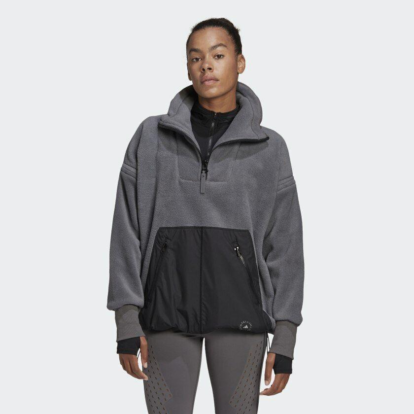Adidas by Stella Mccartney Fleece Sweatshirt 1/4 Zip FU0738 Size XL