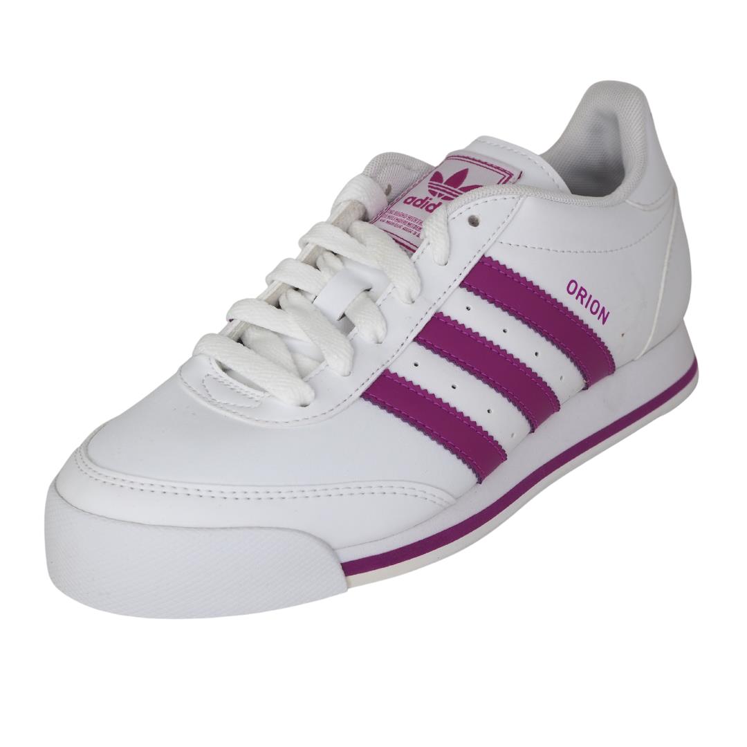 Adidas Orion 2 White Purple G65635 Leather Sneakers Size 4.5Y = 6 Womens Shoes