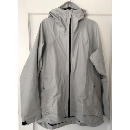 Adidas Women s Terrex Waterproof Primeknit Rain Jacket Size M Gray FT6973