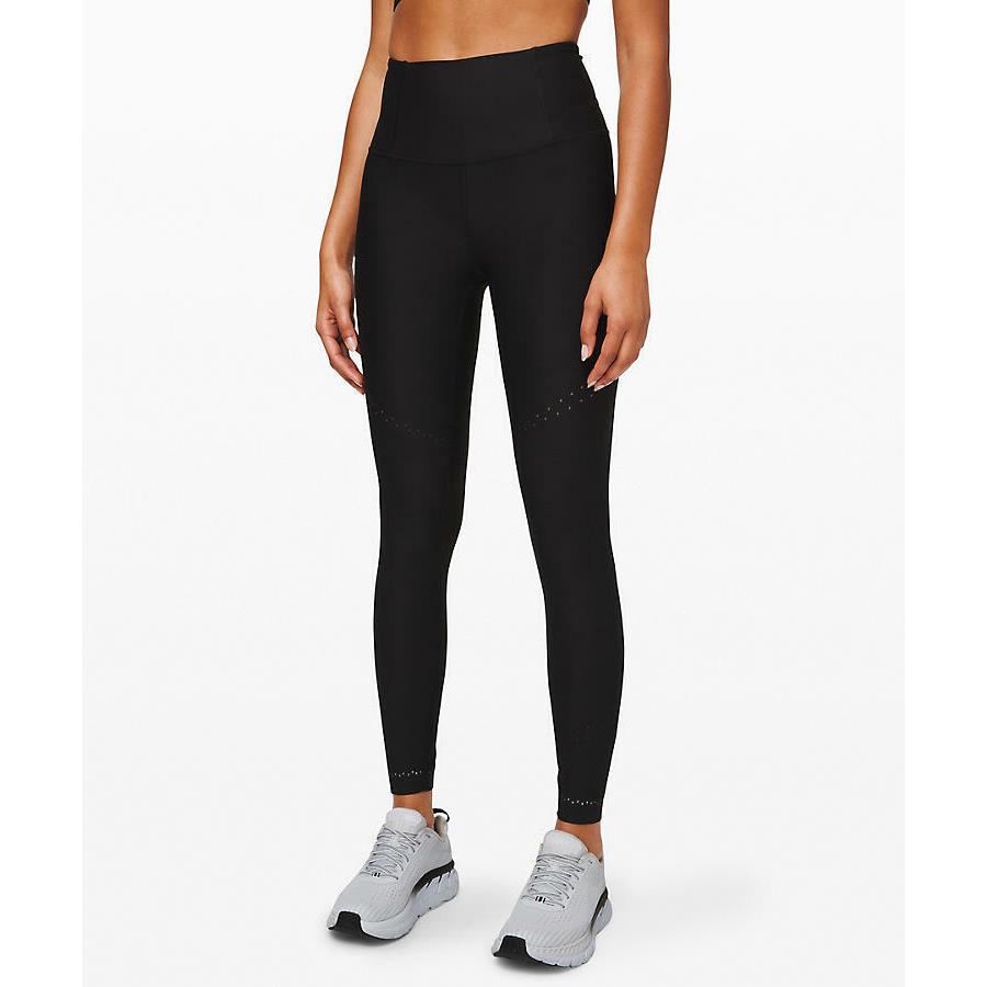Lululemon Zoned In Tight 27 Black Breathability Seamless Reflective Details 2 4