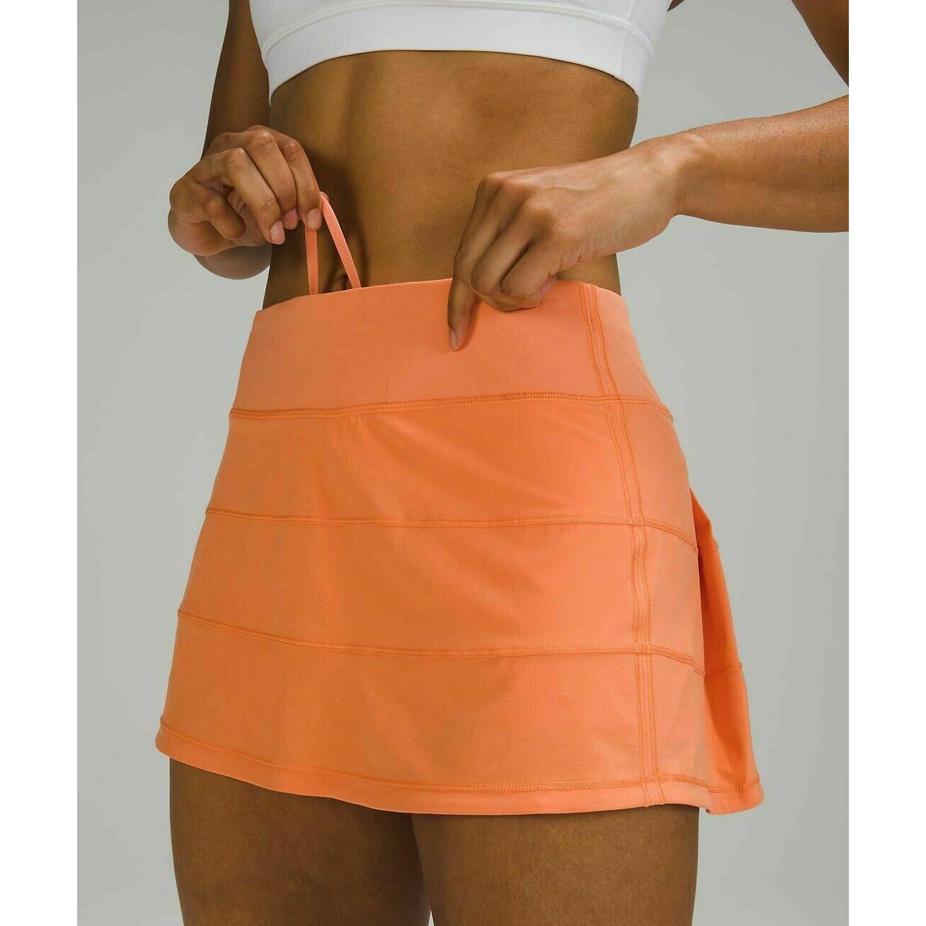 lululemon orange skirt