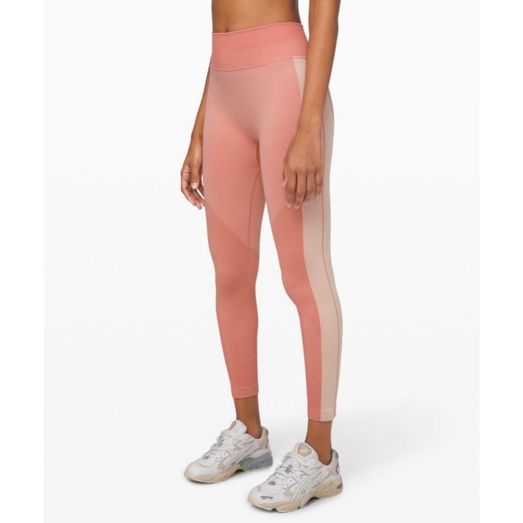 Lululemon Ebb to Train Tight Abstract Size 8 Copper/clay Color
