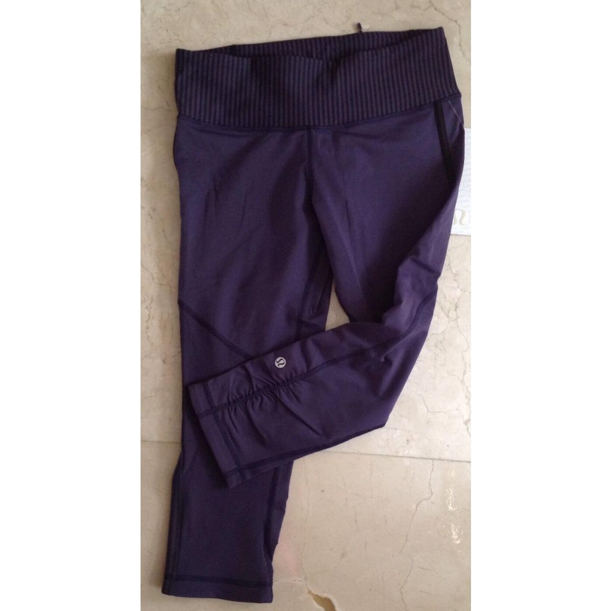 Lululemon Race with Grace Crop Cadet Blue Cabu/stcb Size 6