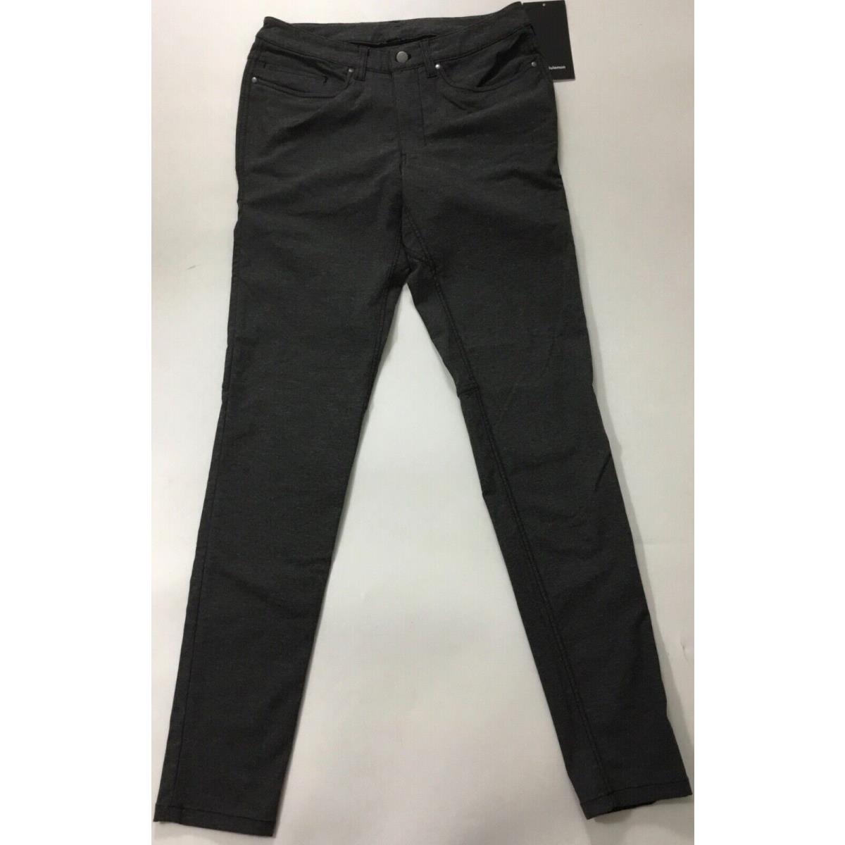 Lululemon Men s Abc Pant Skinny 34 TC Cotton LM5992s Hblk Gray Size 28