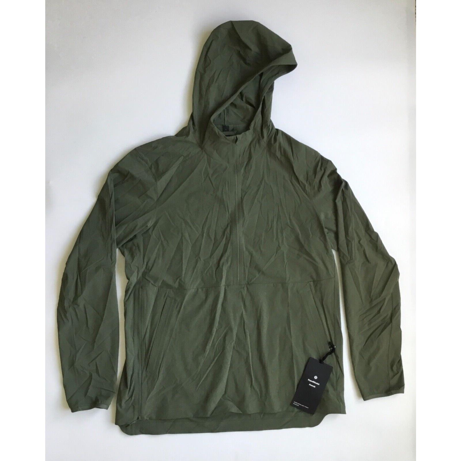 Lululemon Men s Expeditionist Anorak Packable Jacket LM4AC7S Meol Olive Green M