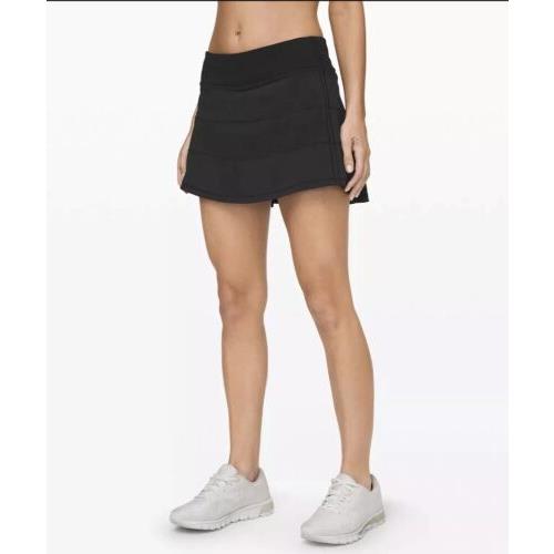 Lululemon Pace Rival Skirt Tall Black Size 14
