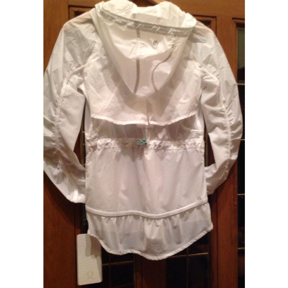 Lululemon Fast Free Jacket White Sz 4