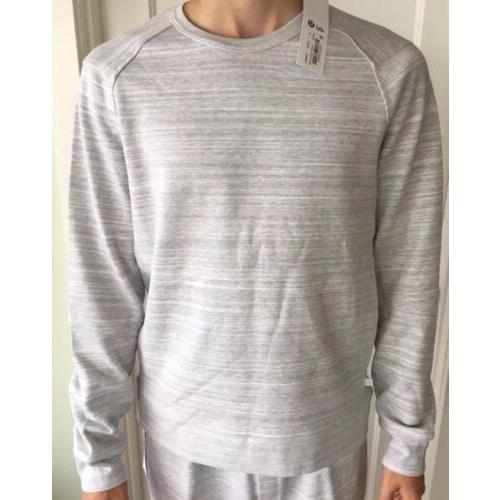 Lululemon Lab Men s Size S Signal Long Sleeve Gray Grym Sweat Shirt Yoga Casual