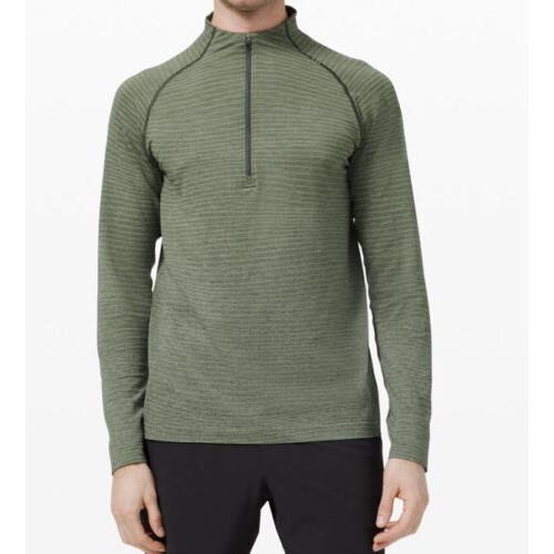 Lululemon Size L Metal Vent Tech 1/2 Zip 2.0 Wave Fade Green /smoked Spruce