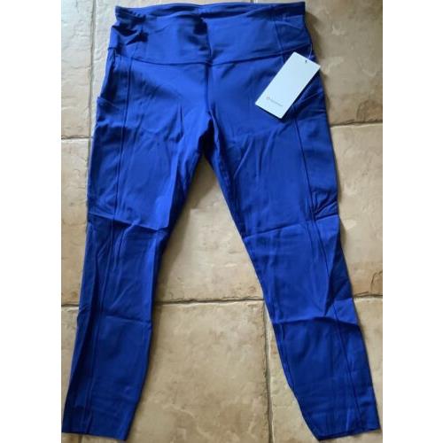 Lululemon Fast Free HR Tight/pant 25 Arfo Air Force Blue LW5BXQS Size 12