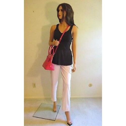 Lululemon Size 10 Pink Lined Rise Shine Reflective Walking Golf Travel Pants