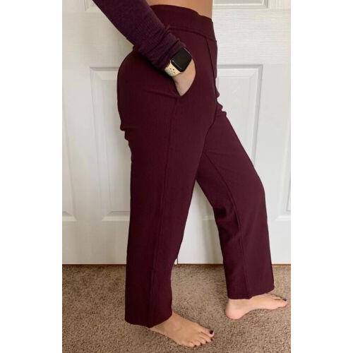 Lululemon Size 4 Urban Strides Shr Pant 25 Cassis Cssi Trousers Ribbed Luxtreme