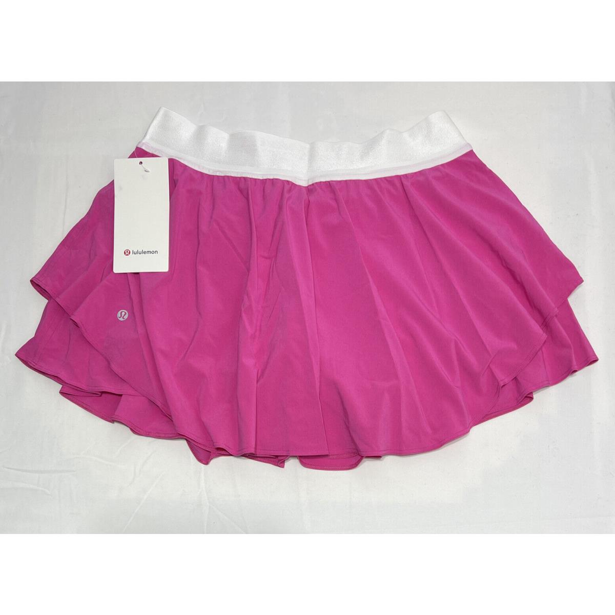 Lululemon Athletica Court Rival High Rise Skirt Pink Size: 10 LW8ABTR Sncp