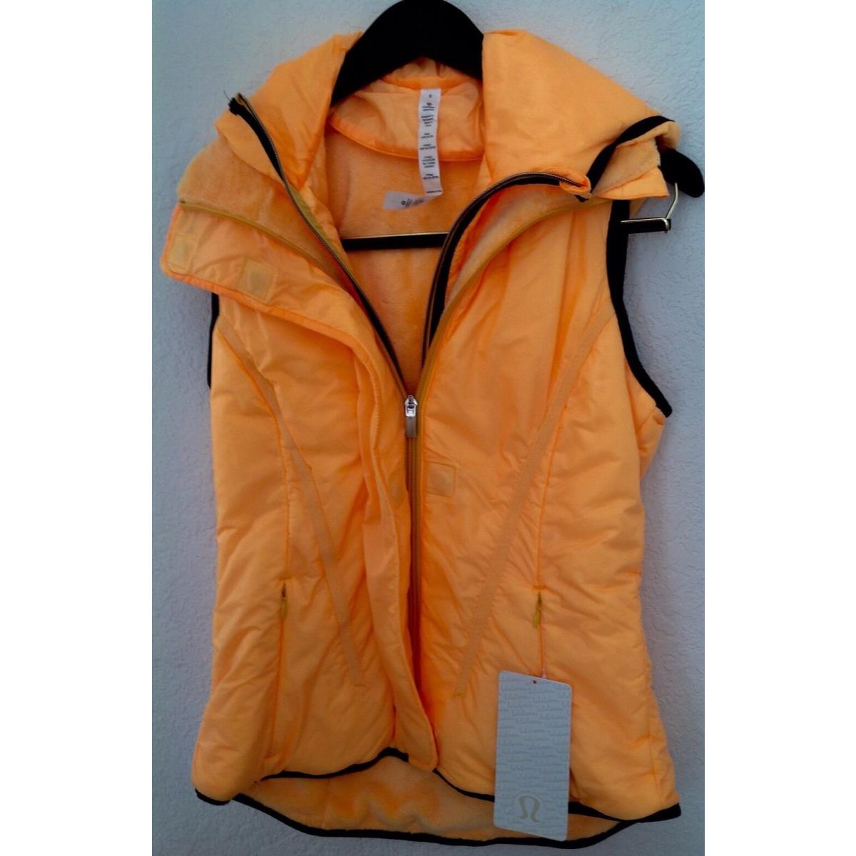 Lululemon Glacier Vest Luxchange Technology Burning Yellow Sz 6