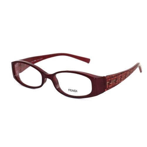 Fendi Women Eyeglasses FF626 615 Burgundy 27 49 17 Oval Made in Italy
