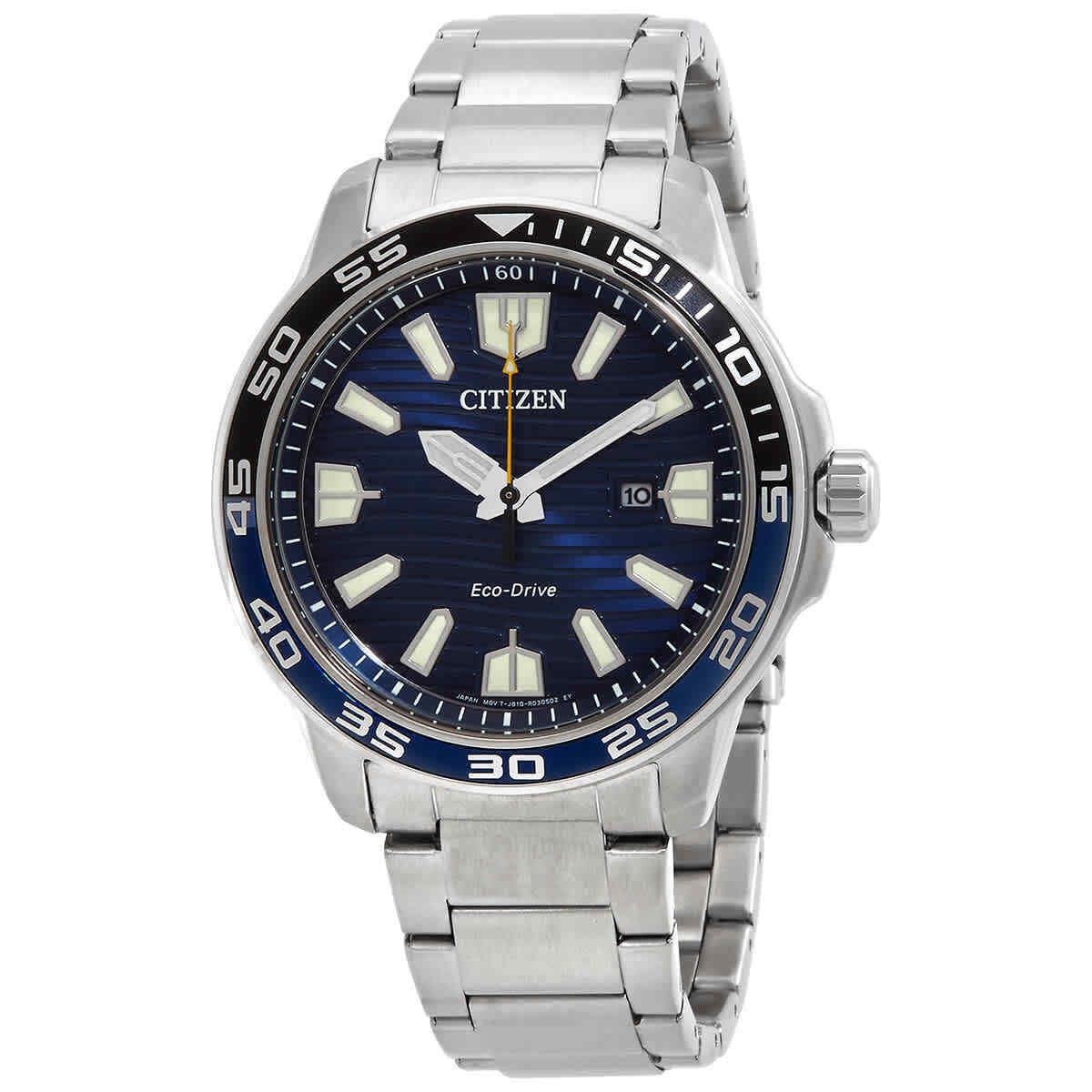 Citizen Eco-drive Blue Dial Men`s Watch AW1525-81L