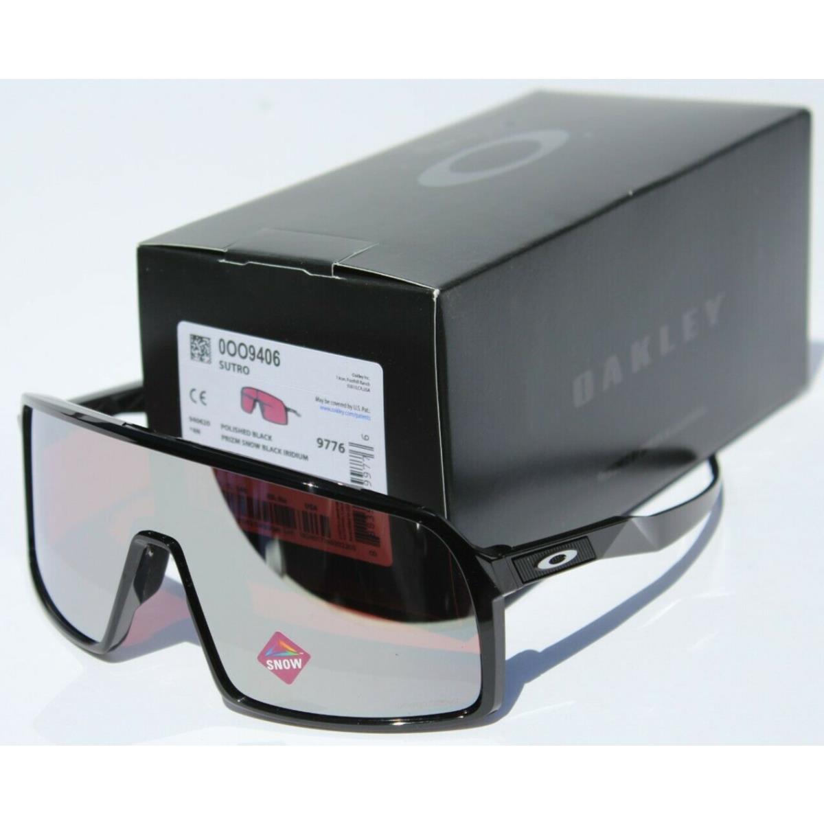 Oakley Sutro Sunglasses Black/prizm Snow Black Iridium OO9406-2037