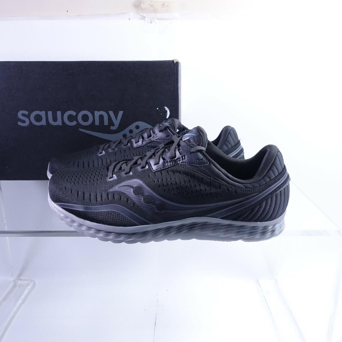 Size 8.5 Wide 2E Men`s / 10 Women`s Saucony Kinvara 11 Running Shoes Blackout