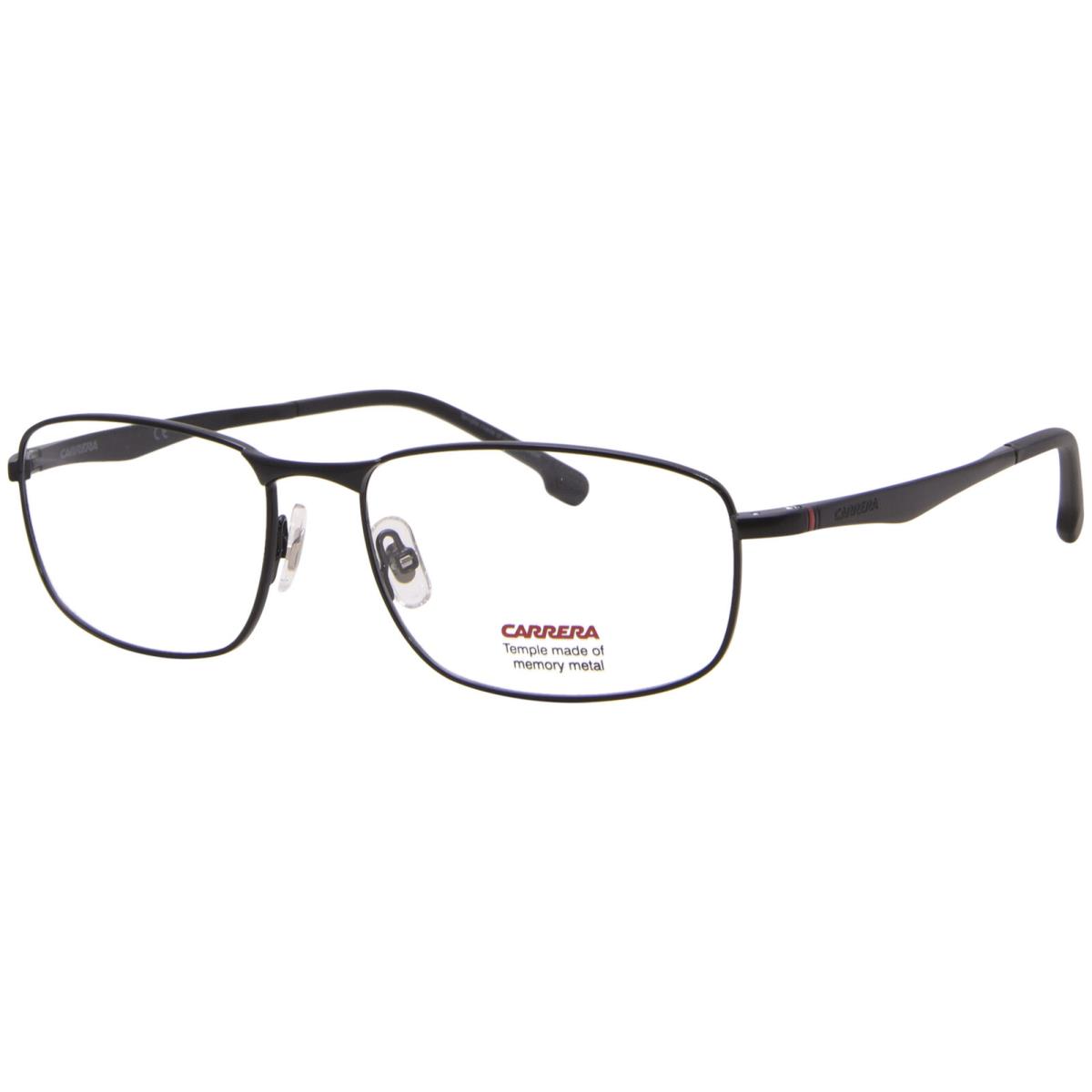 Carrera 8854 003 Eyeglasses Men`s Matte Black Full Rim Rectangle Shape 57mm - Frame: Black