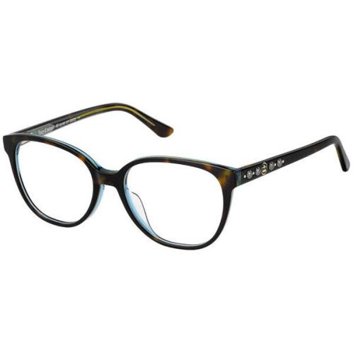 Juicy Couture JU194 Ipr 52mm Havana Blue Ladies Eyeglasses Opthalmic Rx Frame