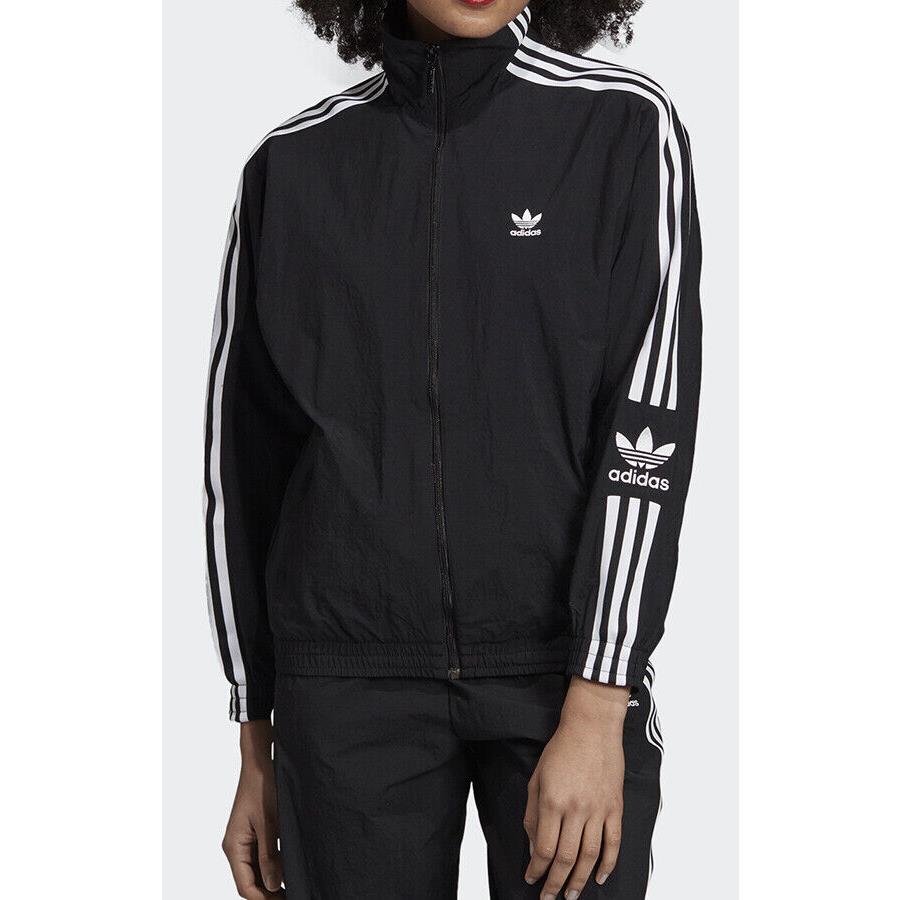 Adidas Originals Women`s Track Jacket ED7538 Lock Up TT Black/white sz XS