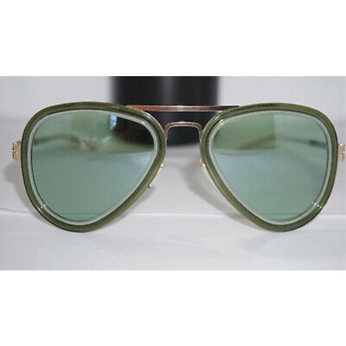 IC Berlin Sunglasses IC Berlin Rinaldo P. Rose Gold Olive Green Mirror 55 mm