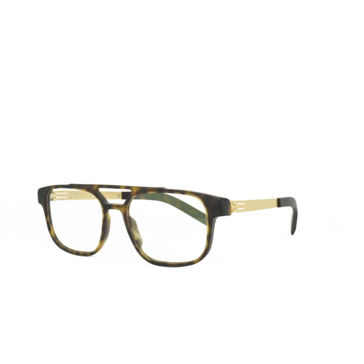 iC Berlin Eyeglasses Ralphi Matte Gold Havana 50-17-145