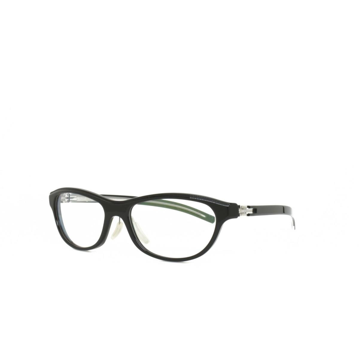 iC Berlin Eyeglasses Cosmic Ray Chrome Obsidian 52-18-145 Asian Fit