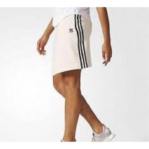 Adidas Originals Trefoil CF1171 Brklyn Heights Women`s Skirt Ivory Black XL
