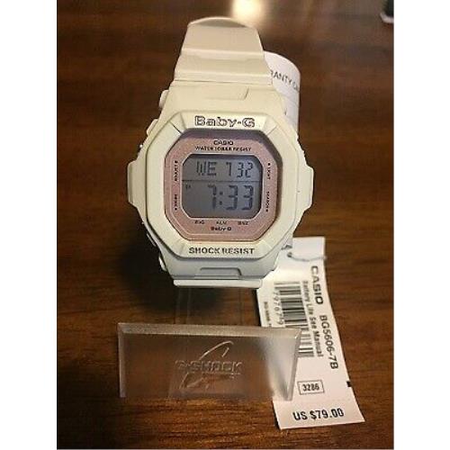 Casio Women`s White Baby G Watch BG5606-7B