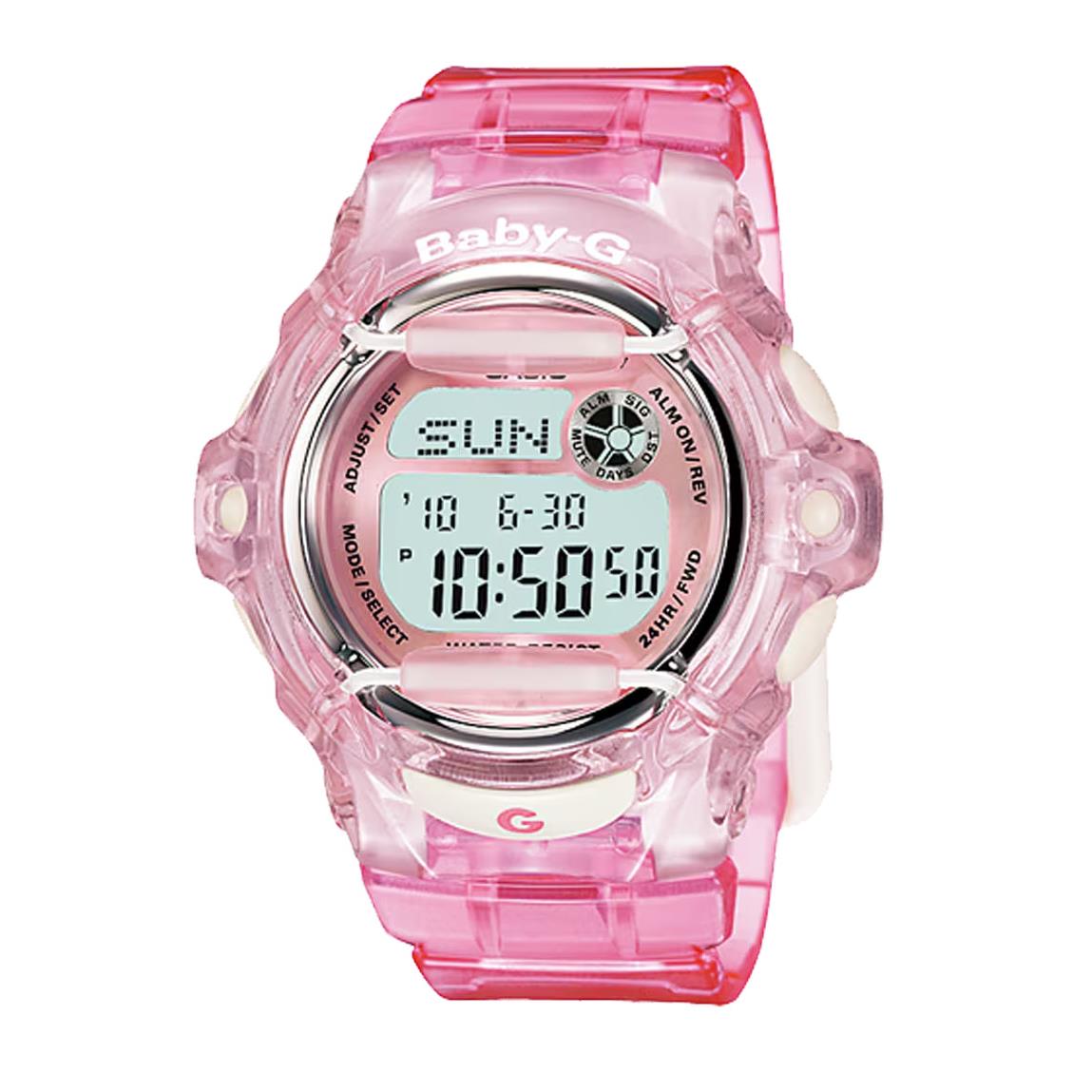 Casio Baby-g BG169R-4 Women`s Origin Whale Series Clear Pink Digital Watch