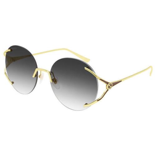 Gucci Gold 57 mm Gradient Women`s Sunglasses GG0645S-001 57