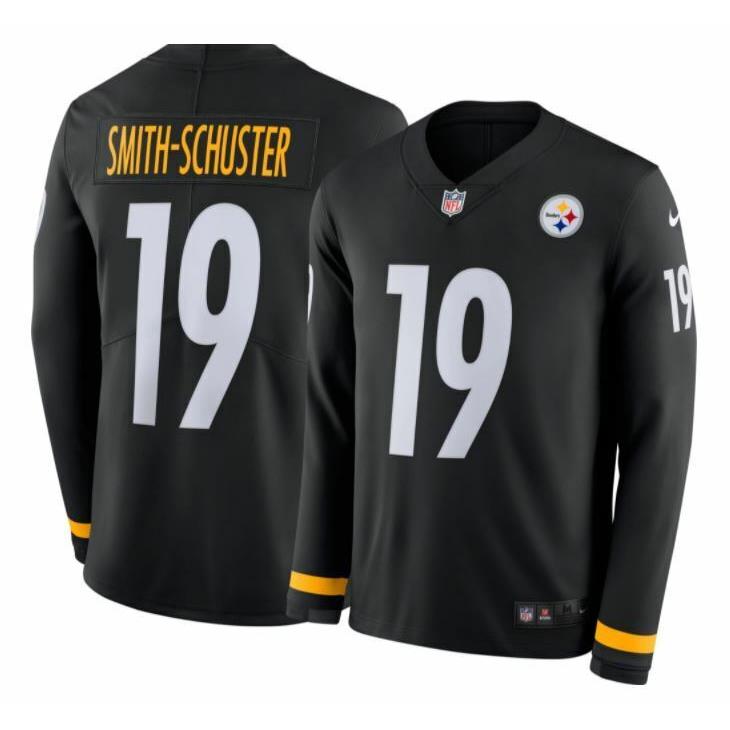 Nike Therma Pittsburgh Steelers Juju Smith Schuster L/s Jersey Men s Size L