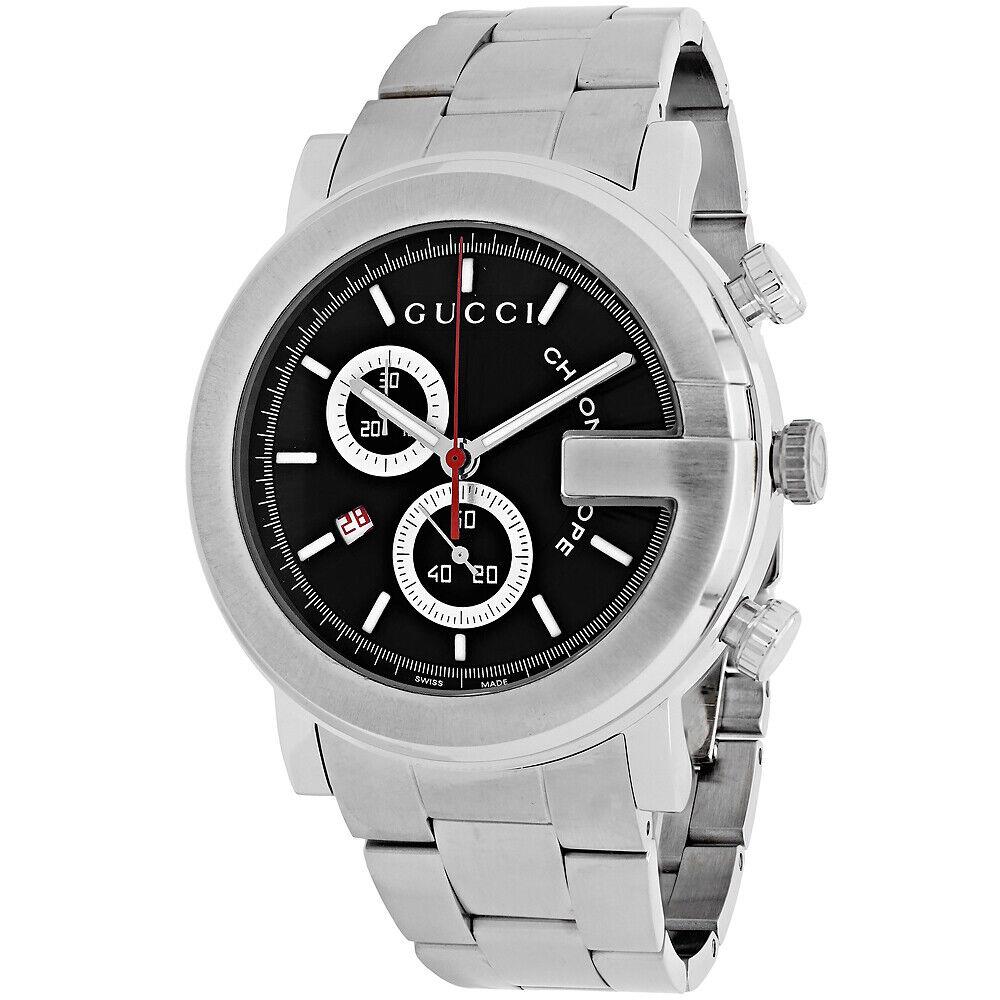 Gucci Men`s 101 Series Black Dial Watch - YA101309