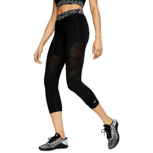 Nike M Women`s Pro Crop Dri-fit Yoga/gym Leggings-black CJ4187-010