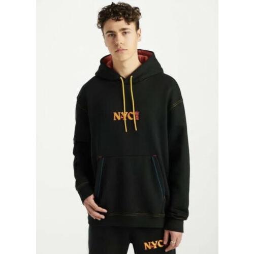 Nike Nyc Chinatown Hoodie Jacket Mens Size:medium Black CW4777-010