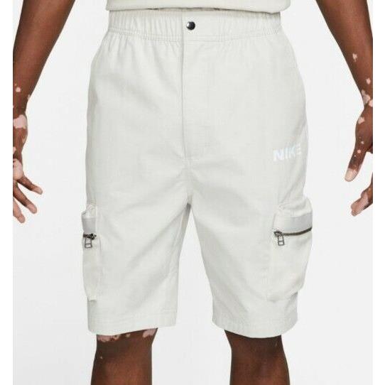 Nike Sportswear City Made Cargo Shorts Light Bone Mens Size Small DC7713 072