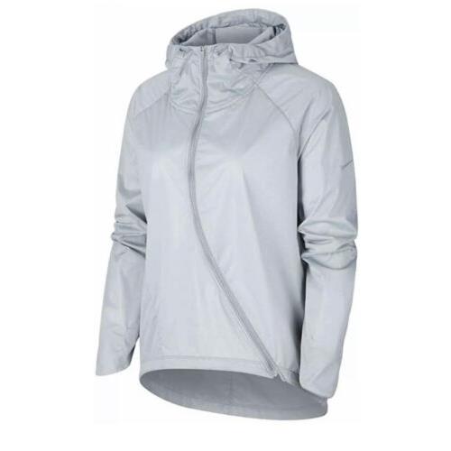 Nike XL Womens Shield Running Jacket CJ5077 073 Grey Runway Reflective