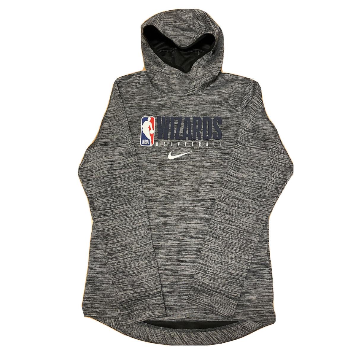 Nike Men`s Nba Washington Wizards Spotlight Pullover Hoodie Gray Size Large