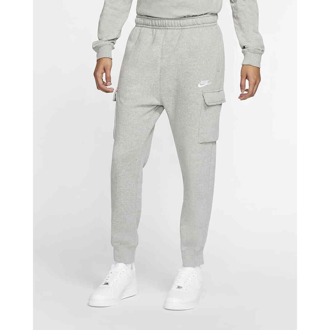 Nike Sportswear Club Jogger Fleece Cargo Pants Men s SZ Xxl Gray CD3129-063