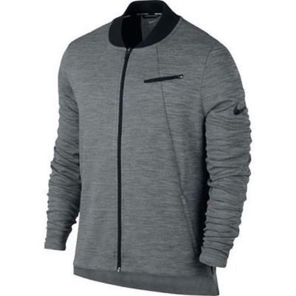 Nike Dry Hyper Elite Basketball Zip Jacket Light Gray Mens Size XL 830833-100