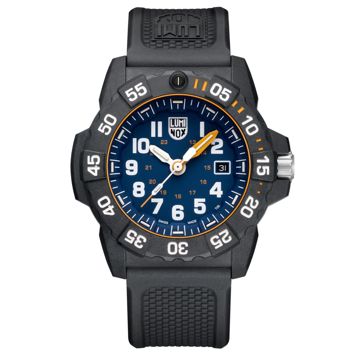 Luminox Navy Seal XS.3503.NSF Carbon Compound Black Navy 45mm Rubber Men`s Watch