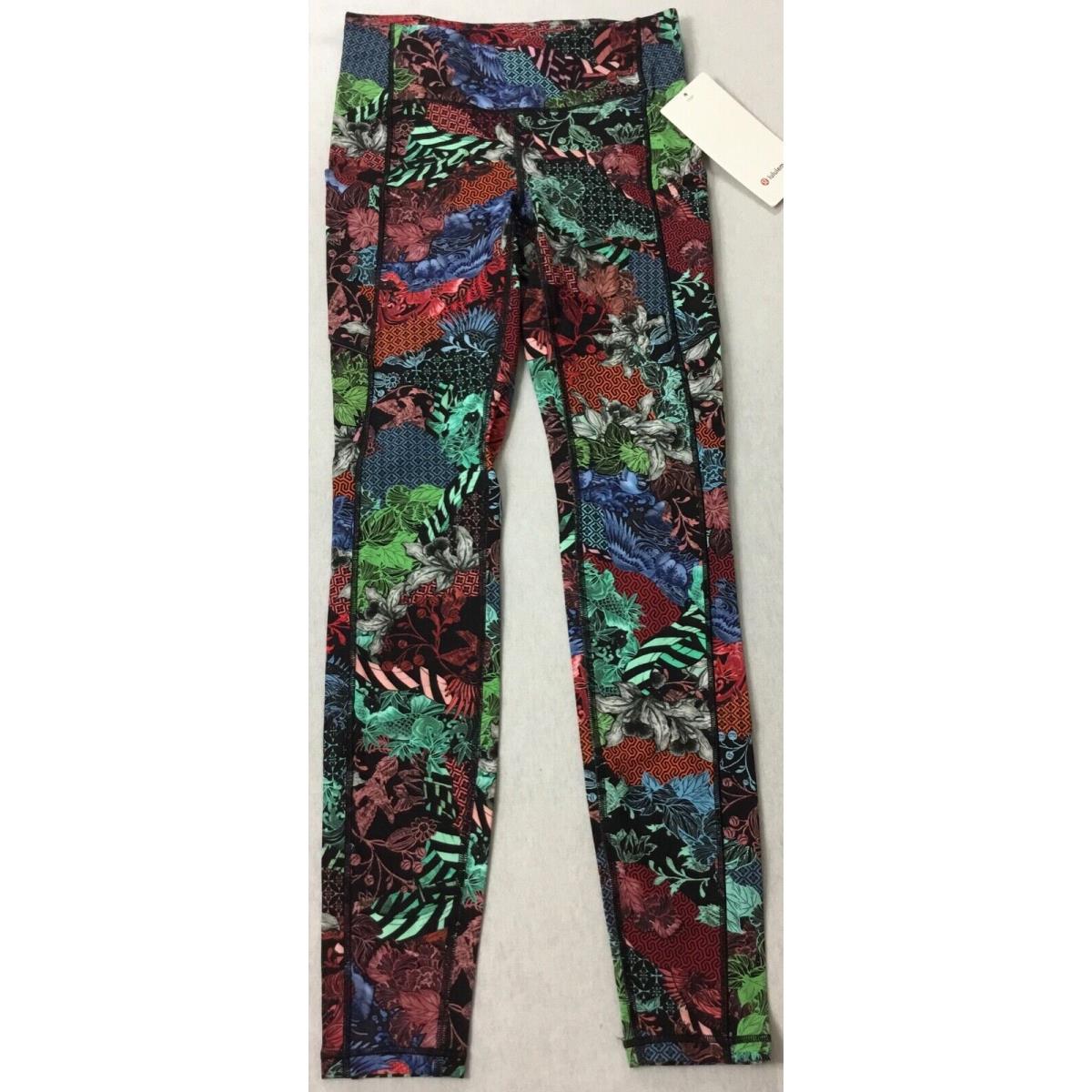 Lululemon Women Speed Up Tight 28 Luxtreme LW5AUYS Zcml Floral Print Size 4