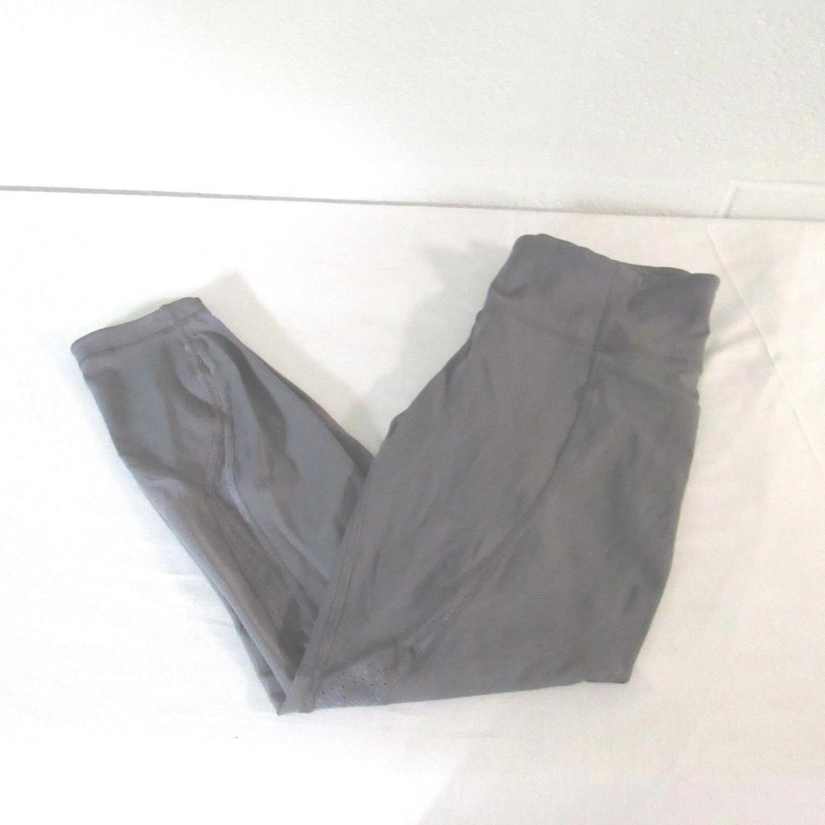 Lululemon Run Smoothly 7/8 Nylon Lycra Tights Yoga Pant Titanium Gray 10