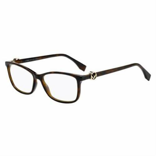 Fendi FF 0331 086 Eyeglasses Dark Havana Frame 54mm